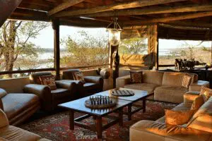 Muchenje's deep-shaded lounge.