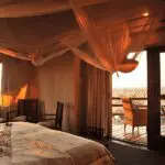 Chalet interior.