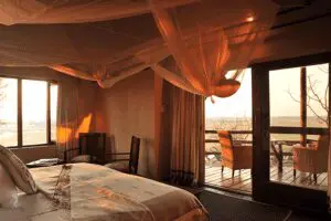 Chalet interior.