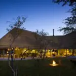 The main Bush Camp House is thatched and has a true bush camp feel to it