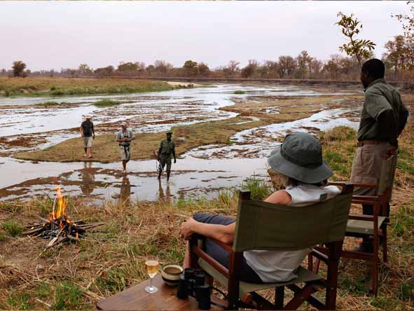 Experience the freedom of walking on foot in the untouched North Luangwa.
