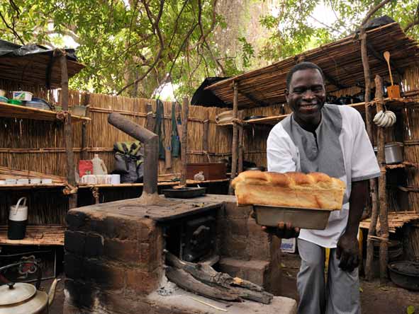 You'll be amazed by the quality of food whipped up in such a remote location!