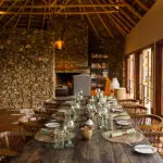 Comedor del Mwiba Lodge.