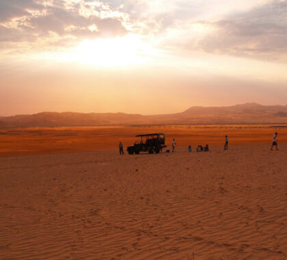 The red sands of the Namib glow at sunset, leaving you with indelible memories of the world's oldest desert.