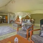 Nasikia Naona Moru Camp offers an exclusive safari experience & luxury tented accommodation in central Serengeti.
