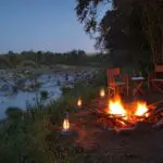 Warm yourself on a boma and enjoy the sound of the nature.