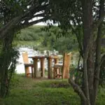 Enjoy a lone-time with someone special in a shady spot on the river.