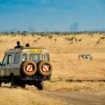 Game drive through Nairobi National Park. 