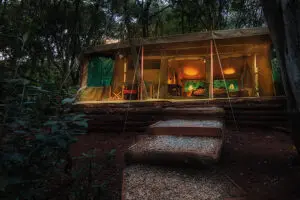Exterior of tent