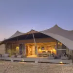 Luxury tented safari accommodation at Naimiri Plains. 
