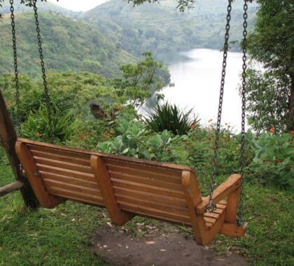 Relax on a quite spot and enjoy the incredible vistas down to the lake.
