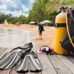 Buceo en el lago Malawi.