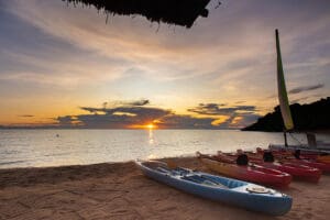 Disfrute de una serie de deportes acuáticos motorizados y no motorizados, como kayak, vela, tubing y wakeboard.