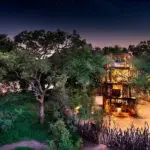 La casa del árbol en el Ngala Tented Camp. 
