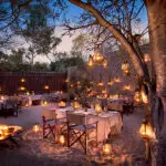Boma dining at Ngala Safari Lodge.