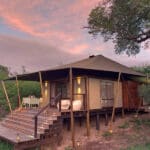 El Ngala Tented Camp sólo cuenta con nueve lujosas suites en tiendas.