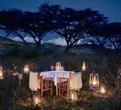 NgorongoroCraterCamp-Dining-Evening