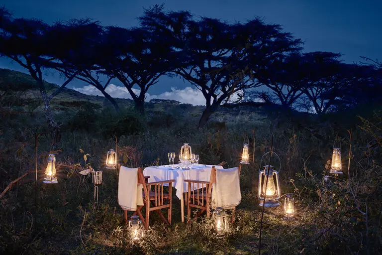 Dine under the stars.