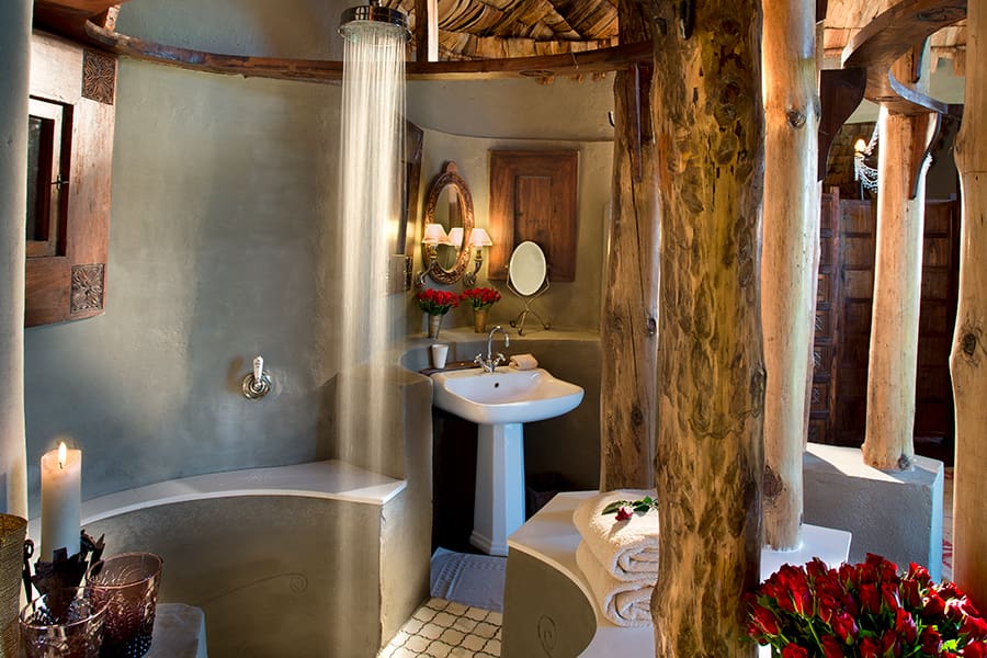 Baños en suite para mantenerse fresco y limpio.
