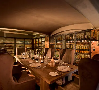 NgorongoroCraterLodge-Dining-WineCellar