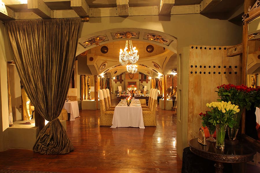 El Ngorongoro Crater Lodge sirve deliciosa cocina panafricana.