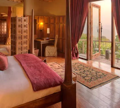 Las lujosas suites de los campamentos Norte y Sur ofrecen unas vistas increíbles.