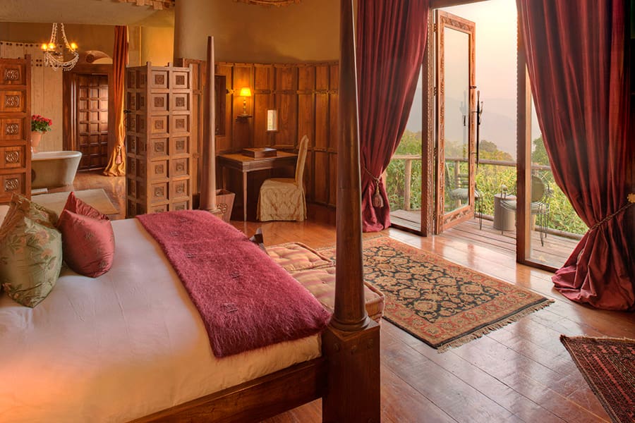 Las lujosas suites de los campamentos Norte y Sur ofrecen unas vistas increíbles.