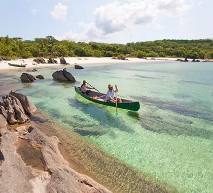 Take a canoe trip on the lake - it's up to you how far you explore.
