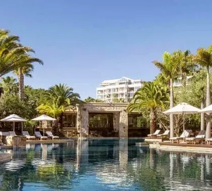 La zona de la piscina.