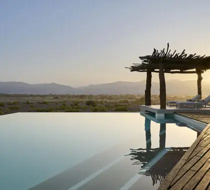 Cool off in the pool during the hotter hours of the day. 