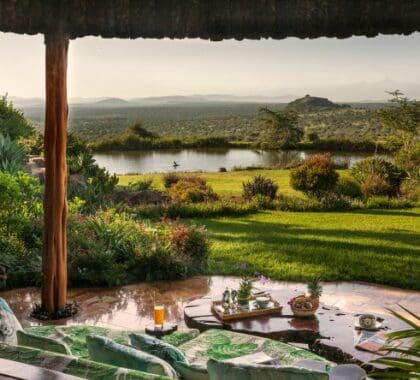 Comience el día con un delicioso desayuno y vistas vírgenes de Laikipia.