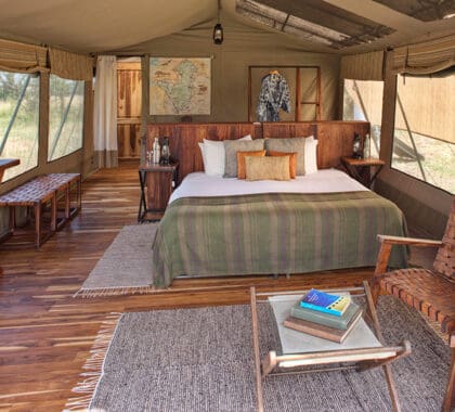 El campamento Olakira ofrece a sus huéspedes nueve tiendas de safari clásicas.