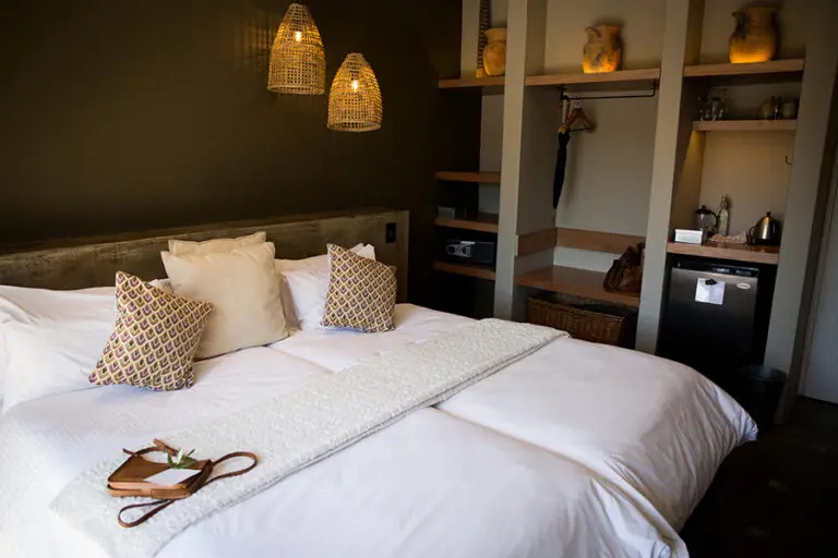 Olive Grove Guesthouse room interior.