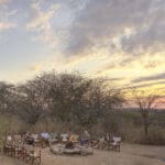 Sundowners en el campamento de Oliver.