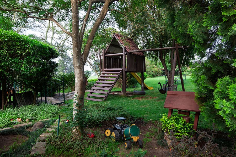 Zona de juegos para disfrute de los niños. 