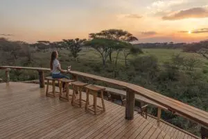 Sunset cocktails on the deck.