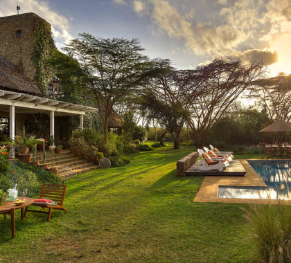 The Ololo Safari Lodge swimming pool.