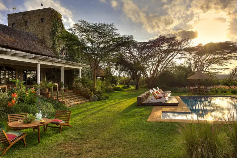 The Ololo Safari Lodge swimming pool.