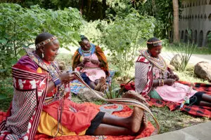 Crafts with Olonana Lodge.