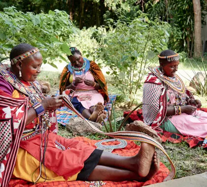 Crafts with Olonana Lodge.