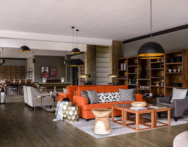 The main guest area at Olonana. 