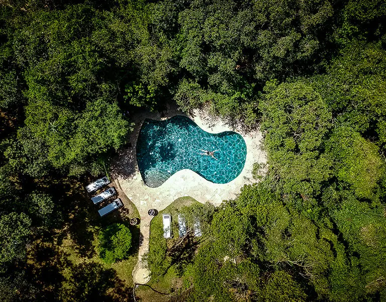 The swimming pool at Olanana.