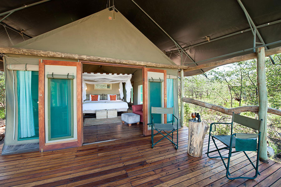 Ongava Tented Camp tent exterior.
