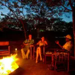 After the sunset, join your guide at the campfire for evening drinks and safari stories.

