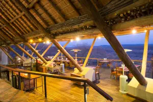 Split-level wooden decks to enhance the views.