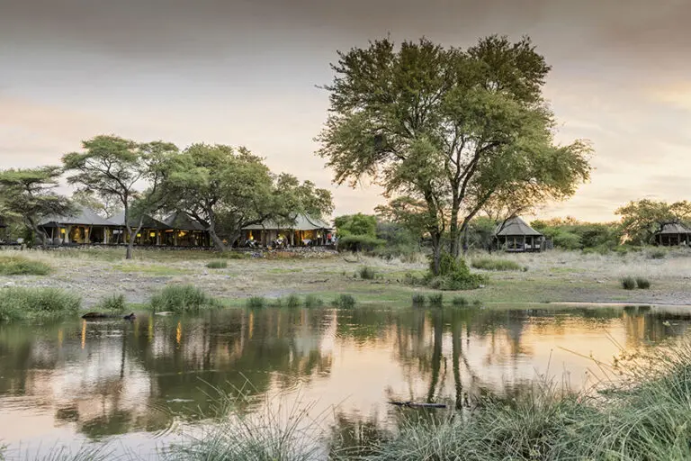 Exterior of the main Onguma Tented Camp.