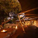 Whether you sit down inside or outside under the stars, meals are served with style at Onguma Tented Camp.
