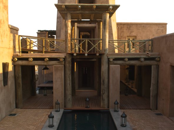The lodge design brings together North African, Indian & African elements in pleasing harmony.