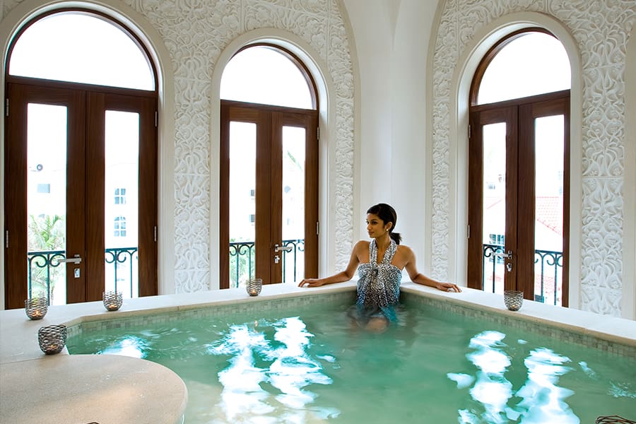 El jacuzzi del Spa 