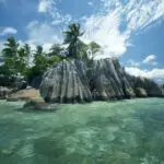 Paradise Sun se encuentra en la isla de Praslin, un remoto paraíso tropical de las Seychelles.